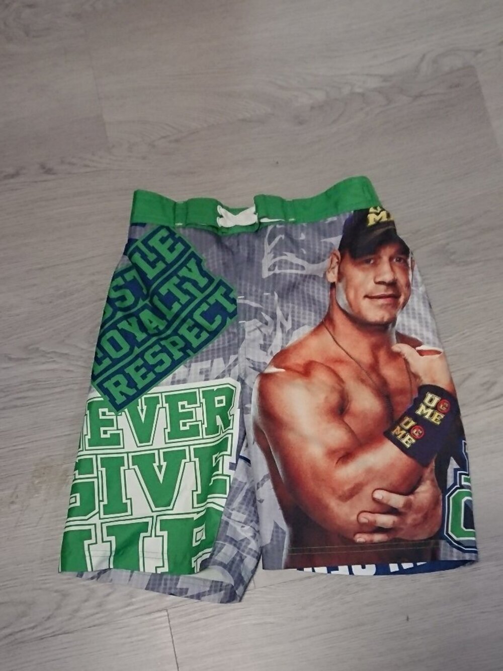 Vintage WWE John Cena Swimming Shorts size Kids S (7-8)